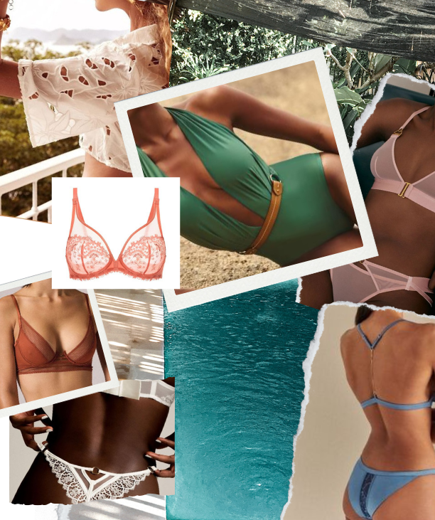 Sarah C, Luxury Lingerie Fitting Experience, Private Paradise mood board